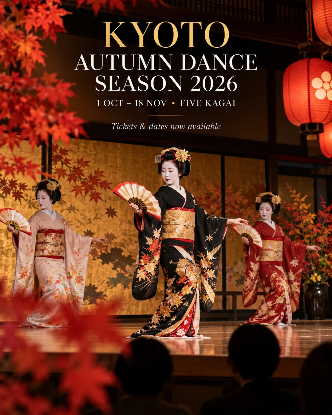 Kyoto autumn maiko and geiko dance performances 2026 editorial graphic
