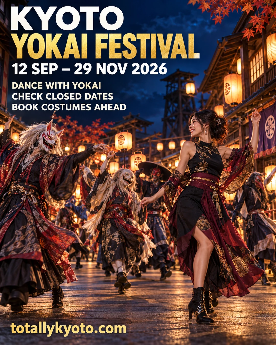 Kyoto YOKAI Festival 2026: 12 September to 29 November at Uzumasa Kyoto Village